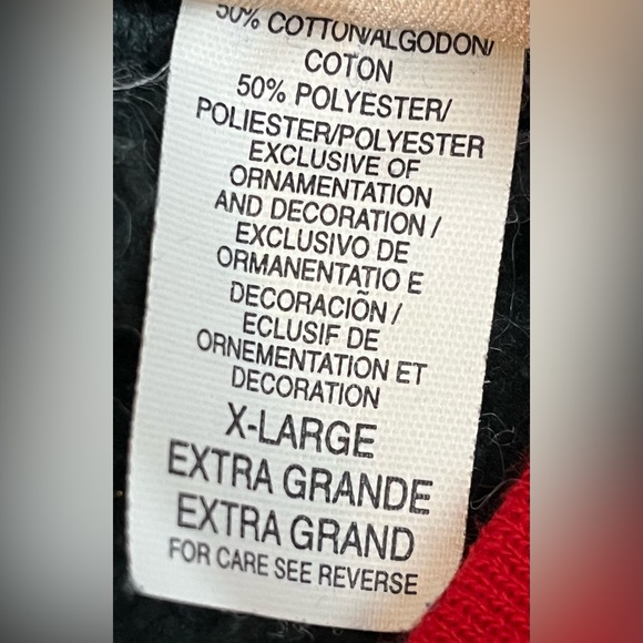 VTG 90s Sweatshirt Top Stitch XL Grandma Christmas Hunter Green cat bunny bear - Picture 5 of 5